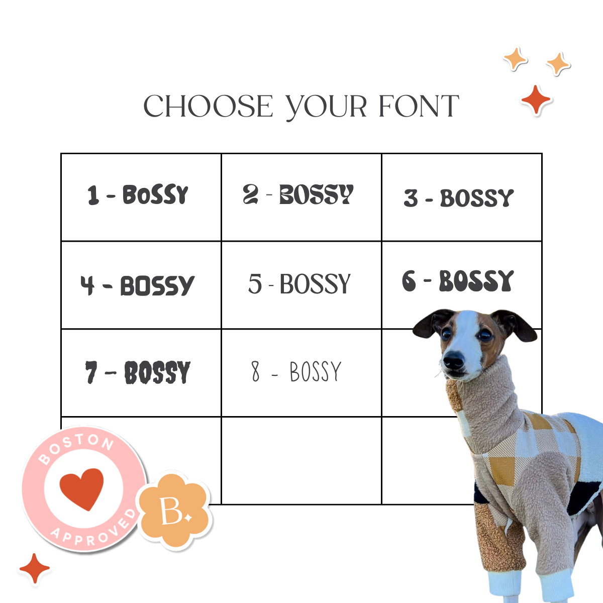 Bossy Customised – Add a Name Personalisation