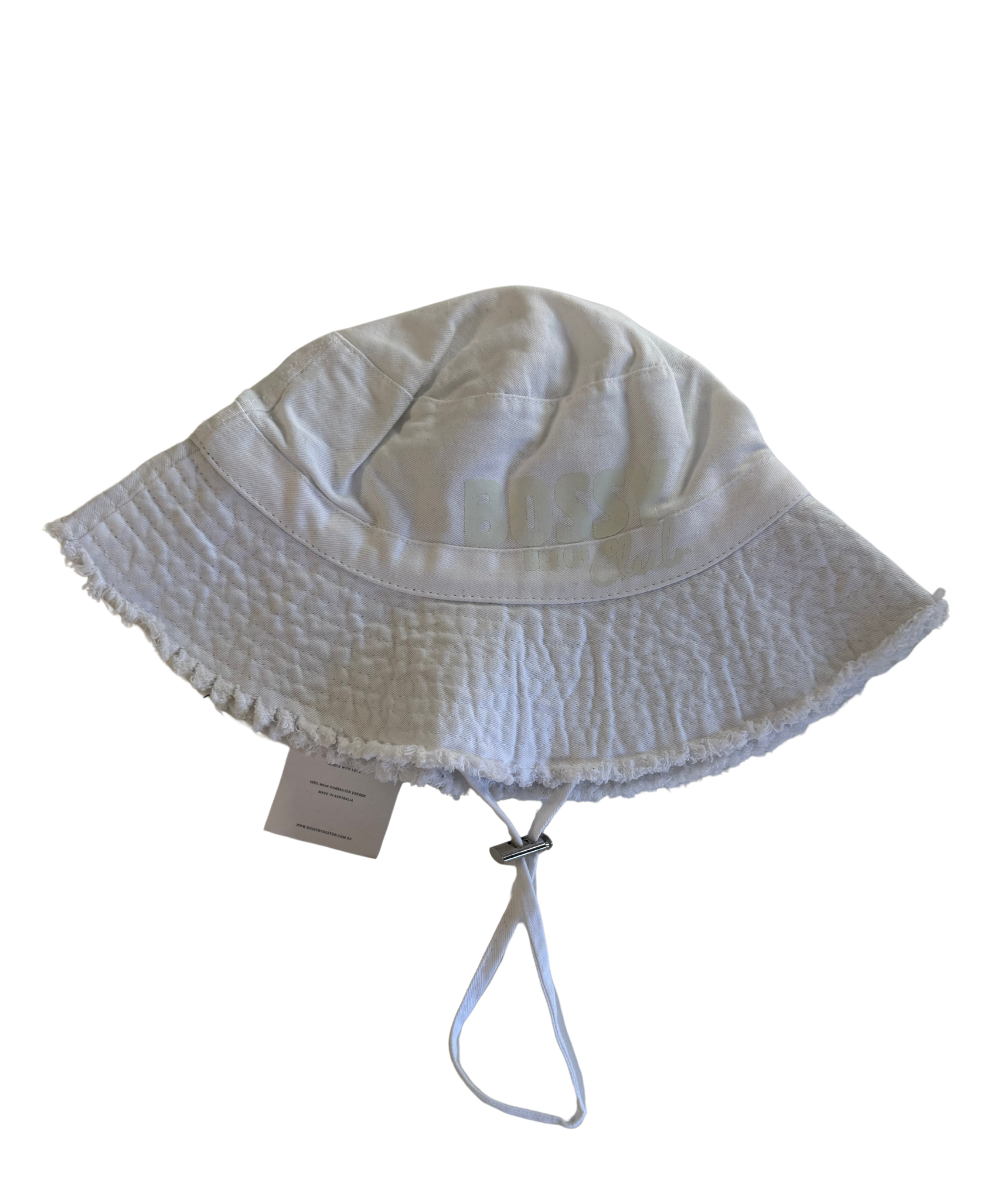 Bossy Bucket Hat – White (FINAL SALE)