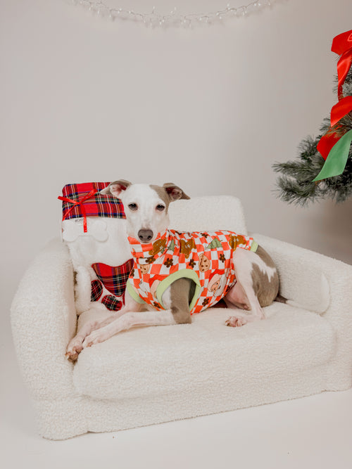 Christmas Checkers - Sleeveless Crop