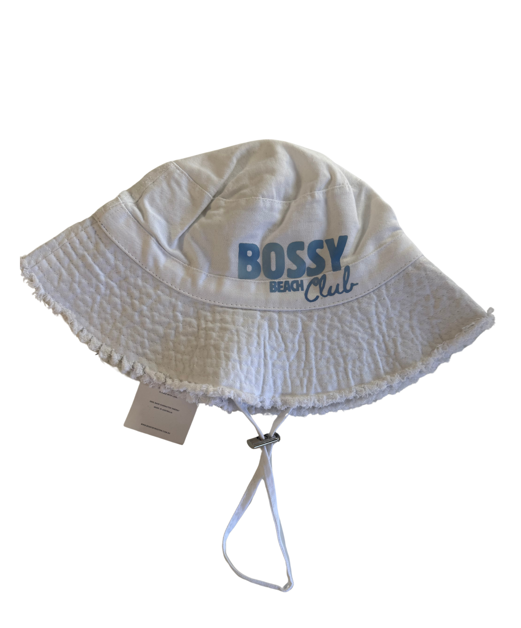 Bossy Bucket Hat – White (FINAL SALE)