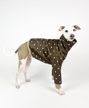 Cocoa Dot – Cropped Half Suit