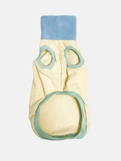 Mochi Vest – Cream & Blue